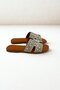 Beige Stone Flat Women's Slippers Gd102 - 4