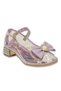 Princess Heeled Transparent Girls' Evening Dress Shoes with Stones