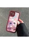 Oppo A5 5g Compatible Case Camera Protector Claret Red Silicone Couple Phone Case Cat Pattern - 6