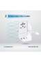GaN 20W PD Universal Adapter with Retractable Type-C Cable, Simultaneous Charging, Includes Spare Fuse, Built-In Safeguard - White - 4