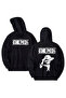 One Piece Printed Cotton Long Sleeve 3 Thread Hooded Sweatshirt