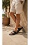Men's Double Buckle Anatomical Sole Slippers - 5