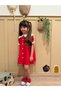 Ladybug Collar Sleeve Detail Dress - 5