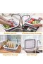 Collapsible Dish Rack for Drying Dishes, Space-Saving and Foldable Design with Versatile Removable Components, Dinnerware Storage Organizer for Small Kitchen Spaces - 4
