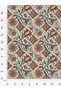 100% Cotton Satin Fabric 100X155 cm Cream Floor Tile Blue Floral Pattern Decorative Patchwork Fabric - 4