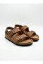 Unisex Mc305-Crz Genuine Leather Adjustable Orthopedic Sandals with Tan Buckle - 4