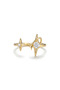 Star Design Zircon Stone Adjustable Ring - 2