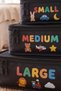 3-Piece Black Children's Room Suitcase Organizer Set Travel Bag Organizer Set - 4