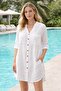 Muslin Pareo with Pocket Detail and Buttons - 4