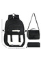 Licensed Twill Fabric Niss Model School Backpack, Thermal Lunch Bag and Pen Holder - 3