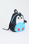 Licensed Penguin Figured Black and Blue Girls and Boys Nursery and Kindergarten Backpack - 2
