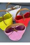 Raffia Bag 100% Handmade |   Water Resistant Women's Shoulder and Hand Bag with Real Leather Detail, Summer Handmade Straw Bag - 3
