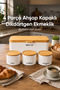 Rectangular Metal Bread Box with Wooden Lid and Set of 3 Round Tea, Coffee, and Sugar Storage Containers White