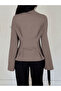 Women's Waist-Slit Flounce Long Sleeve Blouse 223 - 5