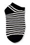 Women's Black and White 6-Piece Striped Socks Set - Soft Cotton - 3
