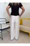 Ecru Elastic Waist Lined Trousers - 3