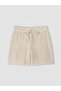 Trendlucky Women's Textured Shorts with Elastic Waist and Contrast