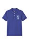 Kids’ Slim Fit Lion Embroidered Cotton Polo