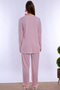 Maternity Pajama Set with Hidden Nursing Feature and Cotton Robe Effortt - Pink - 6