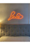 Love Yazılı LED Neon Duvar Tablosu | Amber Aydınlatmalı Modern Dekor | Yatak Odası