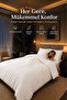 Aurelia Pure White 100% Cotton Satin Double Duvet Cover Set - 6