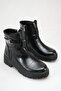 S230 Crocodile Croco Patterned Buckle Zipper Thick Sole Casual Women's Boots