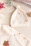 Star Patterned 100% Cotton 5 Piece Girls Boys Hospital Discharge Set Baby Set - 5