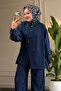 6221 - Comfortable Casual Slim Women's Denim Jacket and Pants Set - 4