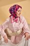 Twill Silk Scarf Stripe Pink - 3