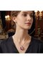 316L Steel Chain Gold Color Purple Heart Model Necklace - 2