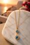 Luxury Evil Eye Bead Figured Adjustable Necklace - 2