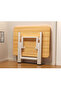 Compact Folding Dining Table with Wooden Top and Metal Frame – 58x58x55 Cm - 3