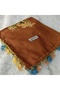 Handmade Needlework Writing, Scarf, Yemeni, Mevlit Cover, Head Cover, 4 Sides Embroidered, 100% Cotton, 100*100cm - 7