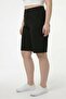 Women Stripe Basic Shorts, Black - 3