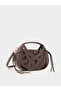 Brown Weave Hollow Handbag