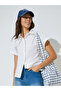 White Short Sleeve Button-Up Shirt