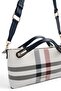 White - Navy Blue Plaid Women's Crossbody Bag Sp1288 - 6