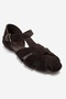 Alina Brown Suede Genuine Leather Women's Sandals - 3