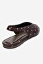 Serina Brown White Polka Dot Women's Sandals - 5