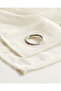 Cream And Grey Sheer Curtain 140cm x 240cm - 4