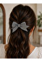 Girl's Glittery Big Bow Automatic Hair Clip