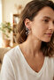 Set of 3 Earrings Silver Color with Eros Bow Detail - - 2