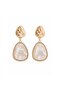 Chao Mai Gold Edged Natural Stone Earrings