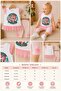 100% Cotton Unicorn Patterned Ruffled Tulle Flounce Half Leggings Top and Bottom Summer Two-Piece Set - 8