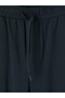 Navy Blue Standard Fit Men's Pajama Bottoms - 5