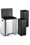 Dual Compartment Trash Can for Recycling & Trash, 8 Gallon