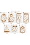 Mct Baby 7-Piece Teddy Bear Patterned Newborn Hospital Discharge Set – 100% Cotton Ribbed Baby Bodysuit Set