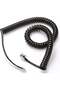 RJ9/RJ22 4C 1.5 Meter Spring Type Telephone Cord Cable-Black