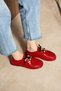 Paloma Genuine Leather Beaded Detailed Perforated Women's Oxford Shoes Daily Casual Shoes Ballet Flats - 2