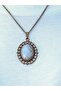 Natural Stone Moonstone Natural Stone Authentic Women's Necklace with 45 cm Chain Euk13Ay - 2